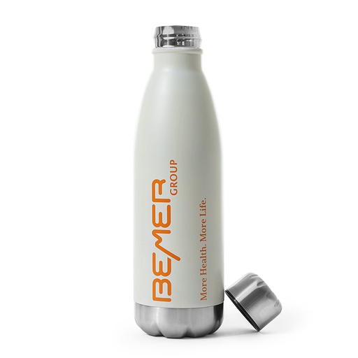 [BEMER THERMO BOTTLE, WHITE/ORANGE] BEMER Thermosflasche